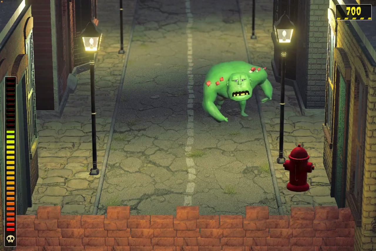 Gra Zombie — obrona przed falami przeciwników na ekranie LED Rayaction