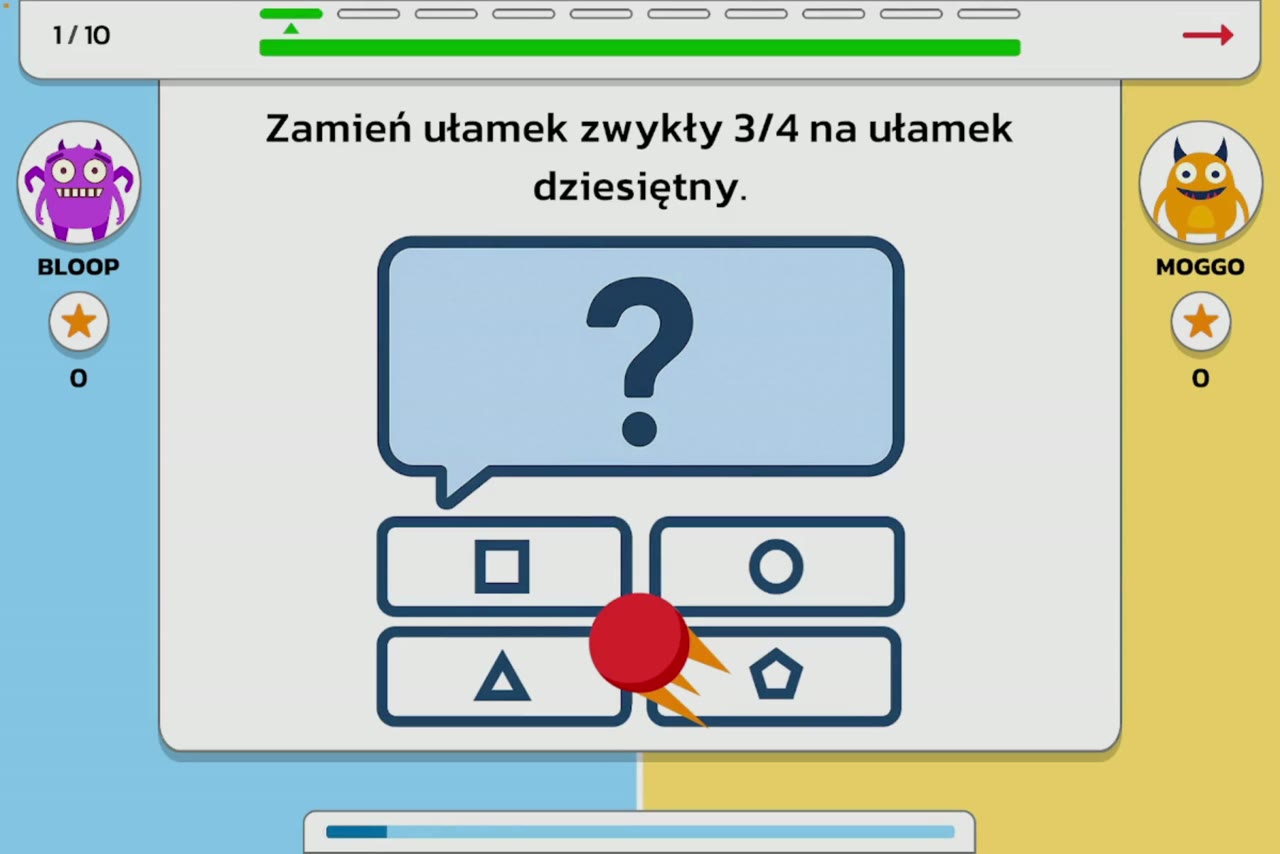 EduQuiz — quiz edukacyjny na interaktywnej ścianie Rayaction