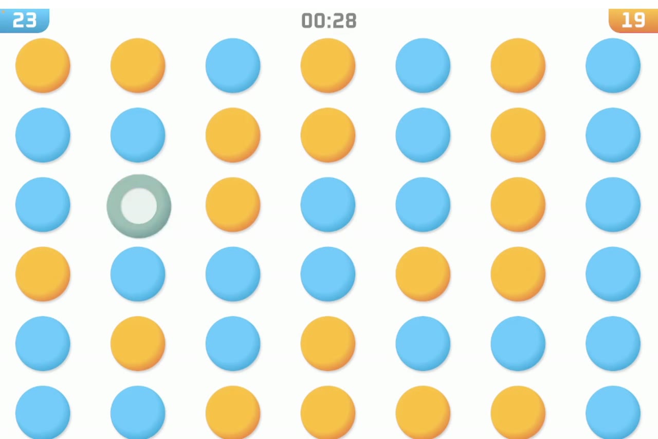 Gra Wallball — rzuty piłką w cele na ścianie Rayaction